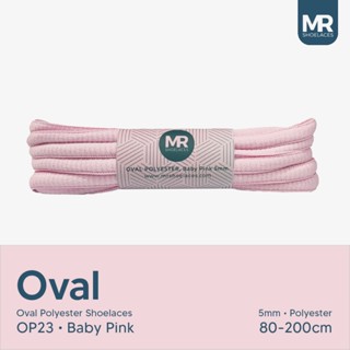 Original MR Shoelaces OP23 Baby Pink (สีชมพูอ่อน) เชือกผูกรอ…