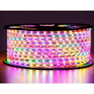 Lampu LED Strip Selang paket RGB 3528 2835 220V + Adaptor 15M/20M/25/30M Outdoor Led Strip Agustus Lampu Hias