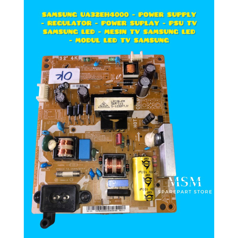 Mesin SAMSUNG UA32EH4000 - แหล่งจ่ายไฟ - ตัวควบคุม - แหล่งจ่ายไฟ - SAMSUNG LED TV PSU - SAMSUNG LED TV Machine - โมดูลทีวี SAMSUNG LED