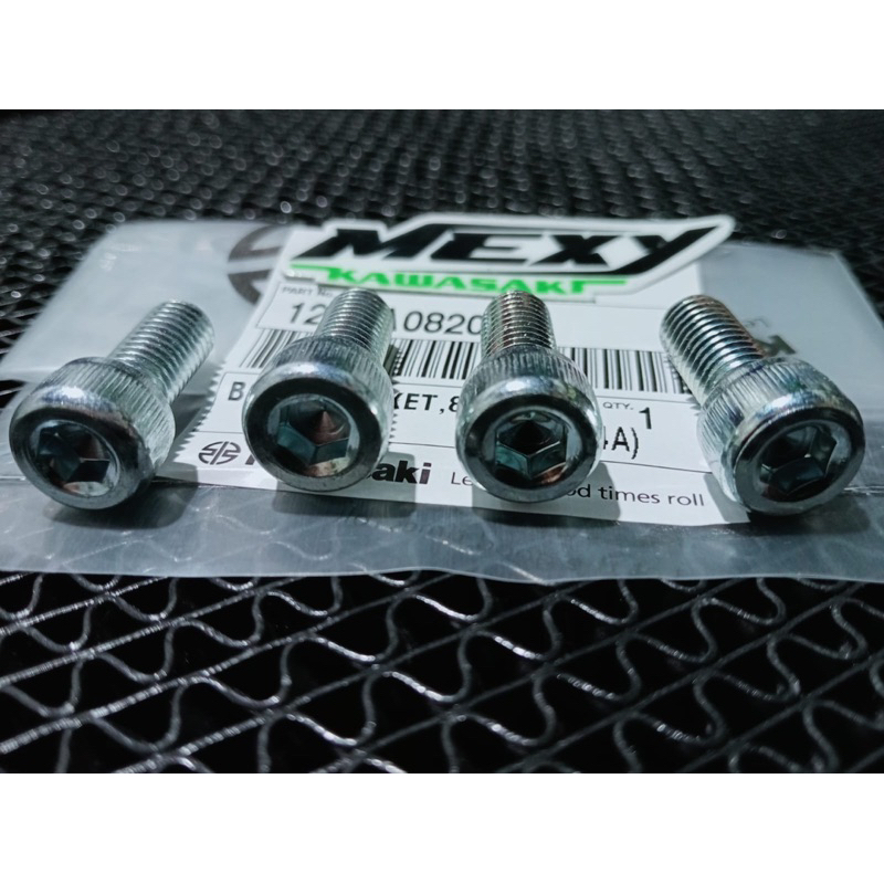 REAR STEP BOLT NINJA 2 จังหวะ NINJA R NINJA RR CBU RR ใหม่ 120ca0820 ORIGINAL KAWASAKI NINJA MOTORCY