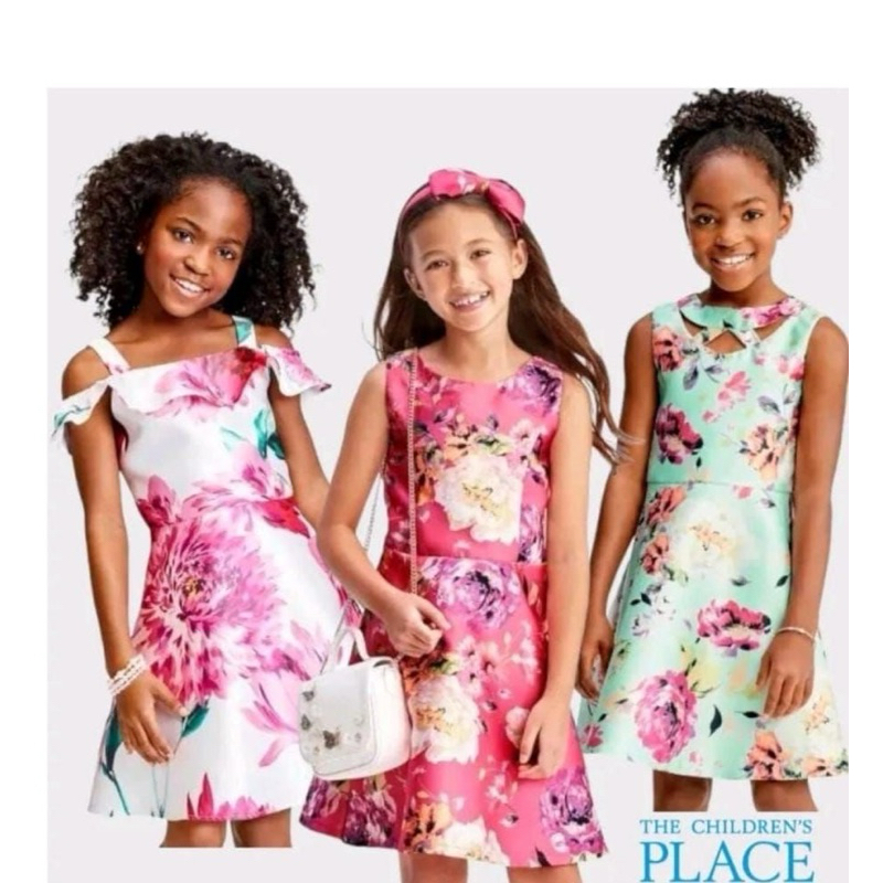 HEYKIDDY - Place Flower Dress SILK Material 2-16t