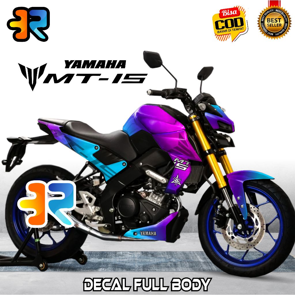 Yamaha MT 15 Decal Full Body Sticker Chameleon Design Variation