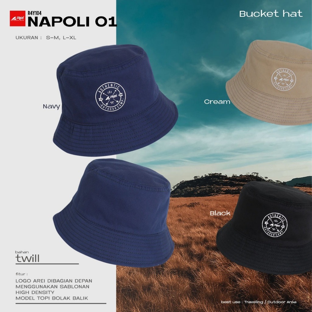 Napoli 01 หมวกบักเก็ต Arei Outdoorgear