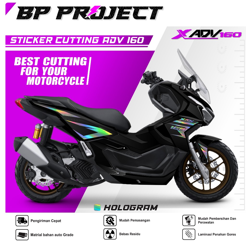 Adv 160 - CUTTING ADV 160 - สติกเกอร์ตัด ADV 160 - STICKER CUTTING ADV 160 LIST Variations Of HONDA 