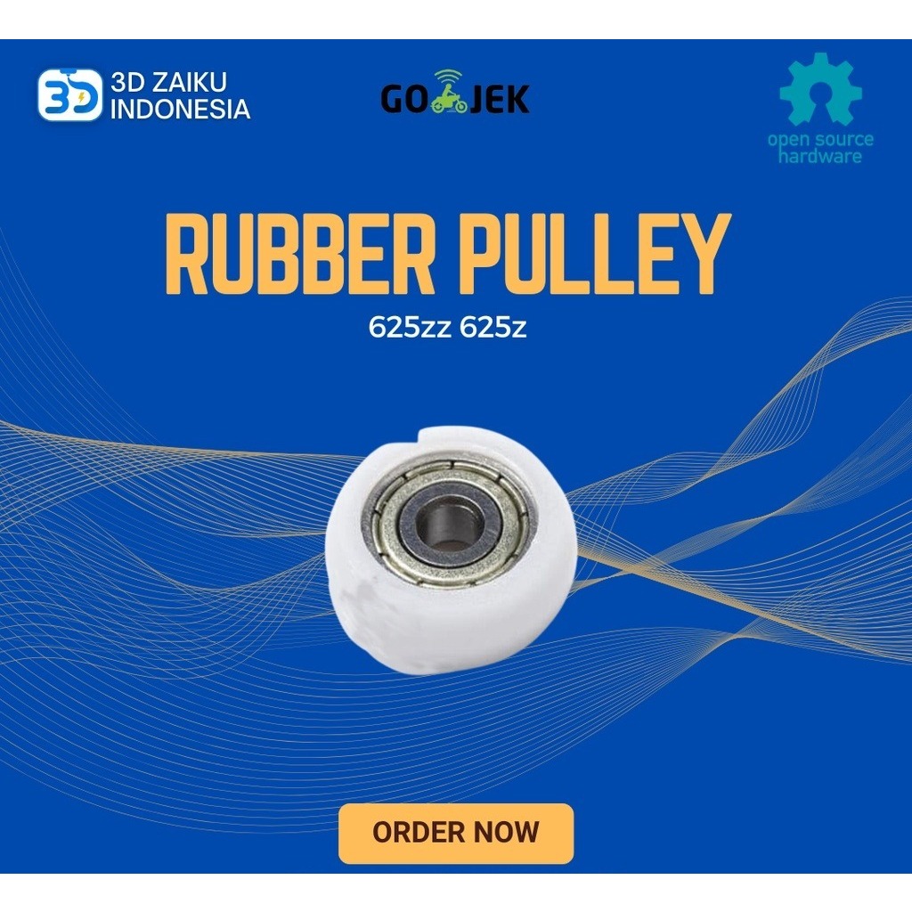 Reprap 3D เครื่องพิมพ์ลูกรอกยางไนลอน 625zz 625z