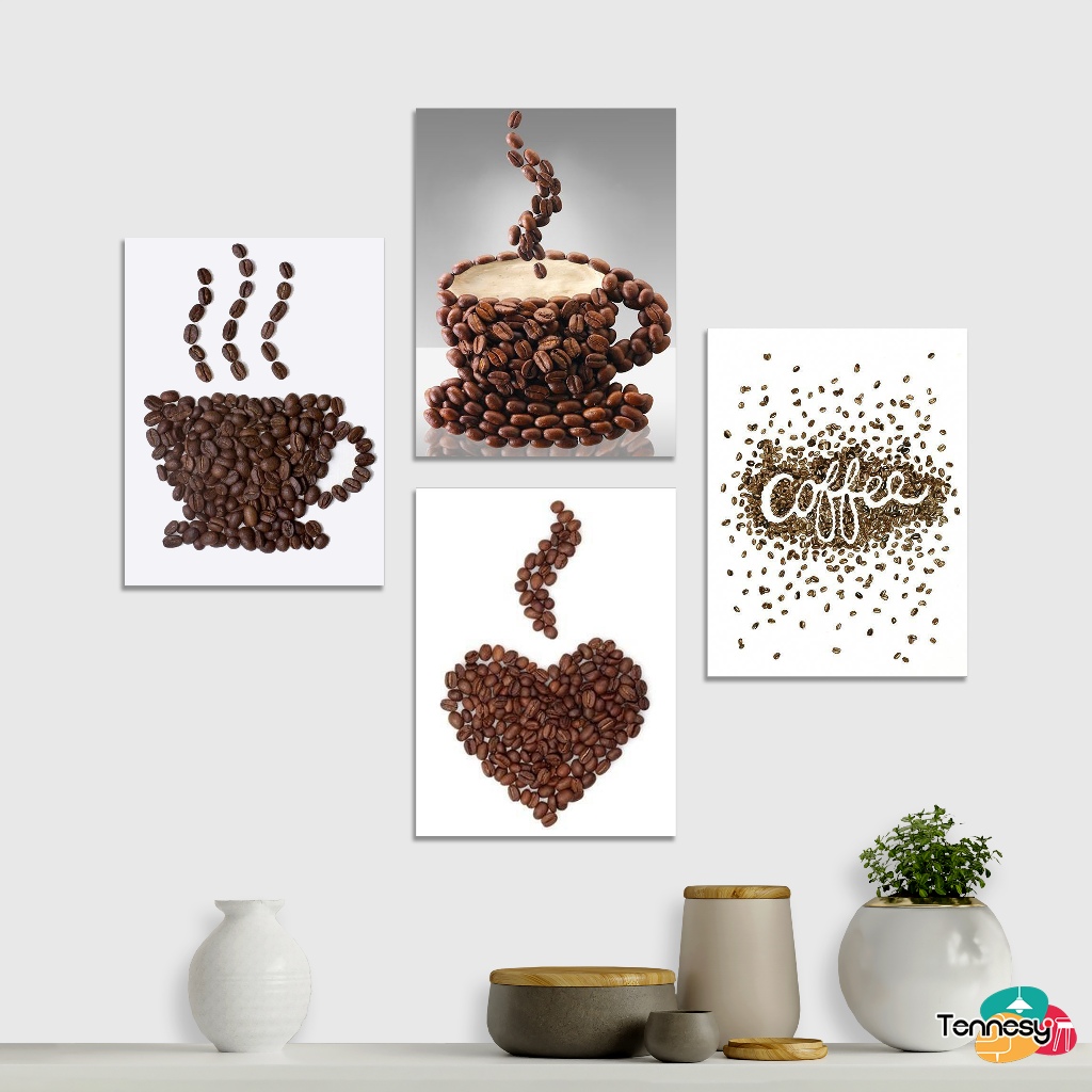 WALL DECORTATION WALL DECOR 15x20CM โปสเตอร์แสดงบ้าน ROOM DECORTATION COFFEE BEAN COFFEE 2