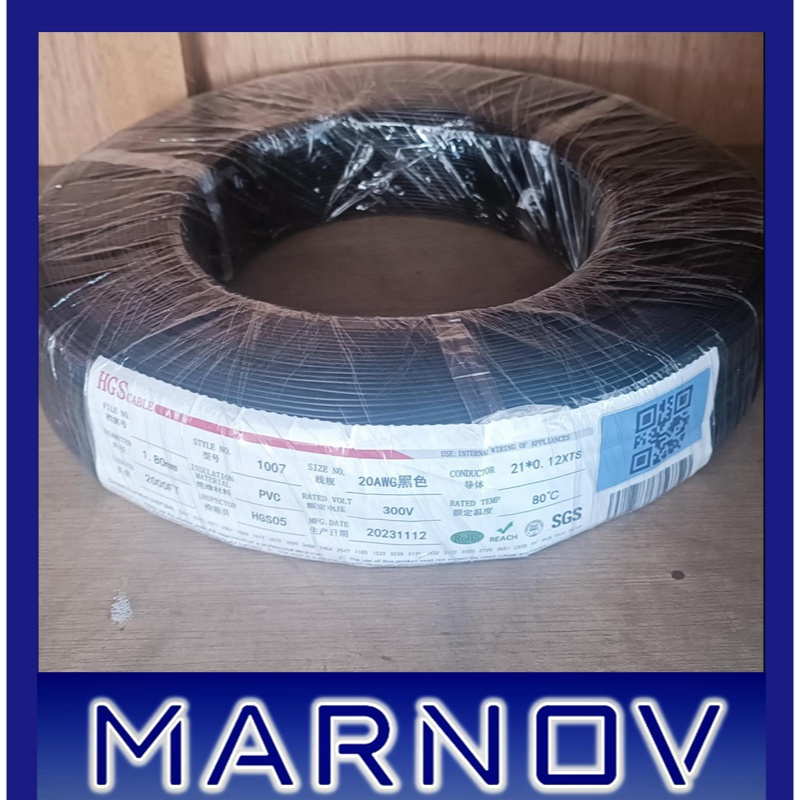 AWG 20 Black AWG20 Roll Silver Tin Fiber Cable