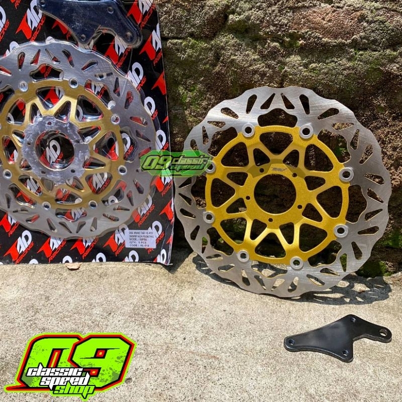 จานดิสเบรค Tad T Drive รุ่น dukati ducati Supra GL pro Jupiter Z vega Set Bracket กว้าง 300mm Ride i