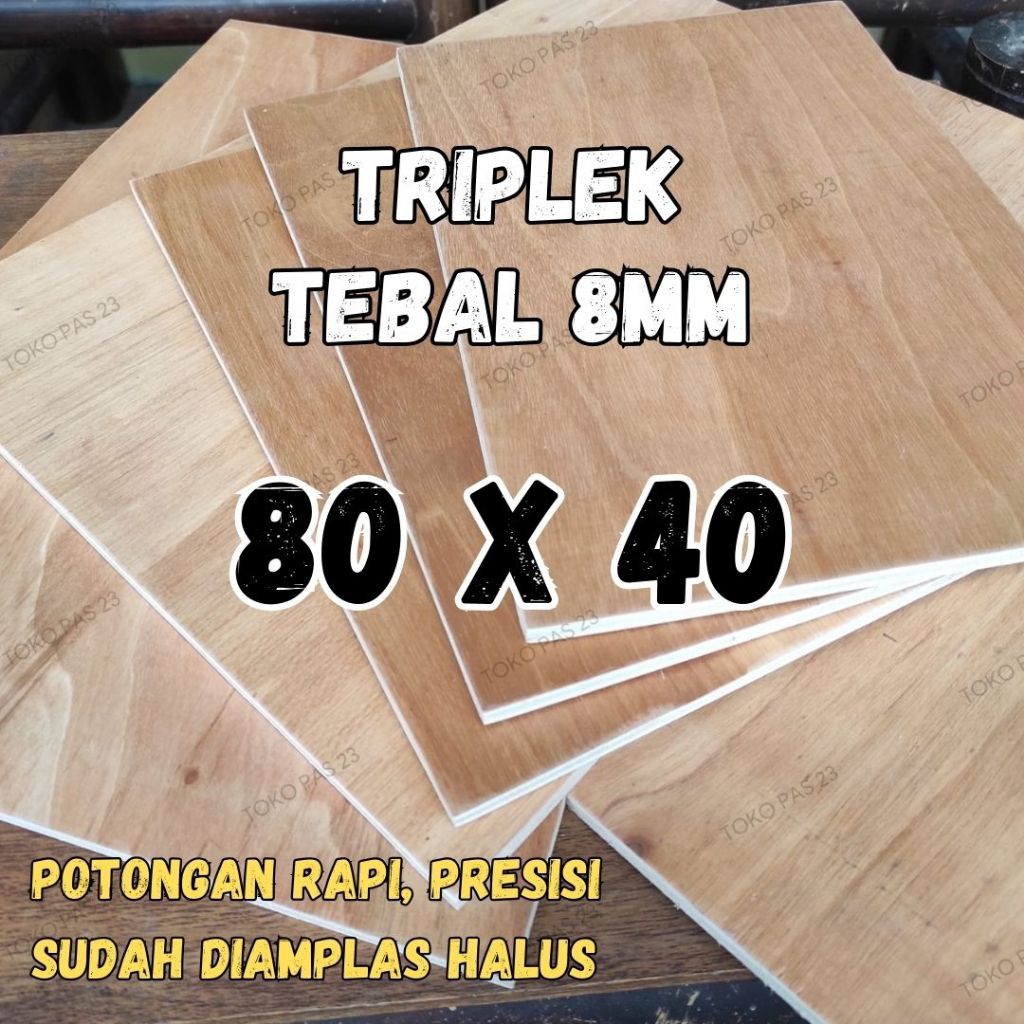 PLYWOOD P80 L40 (ซม.) 8มม. THICKNESS PLYWOOD COATED MULTIPLEK