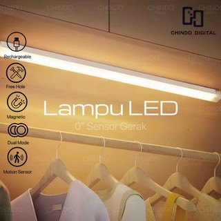 Lampu Sensor Gerak Magnetic Motion Sensor Lampu Stick Panjang LED/Lampu tidur LED tombol multifungsi
