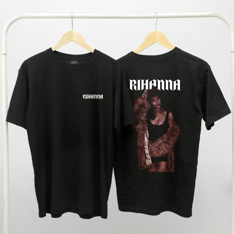 NOIS Music เสื้อยืด Rihanna Cotton Combed 30s เสื้อยืดสําหรับผู้ชายและผู้หญิง MS165