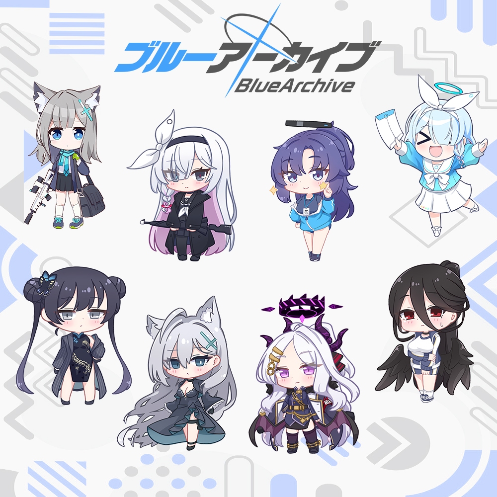 พวงกุญแจเกม GANTUNGAN Blue Archive - พวงกุญแจอะคริลิค Blue Archive Shikoko - พวงกุญแจ BA