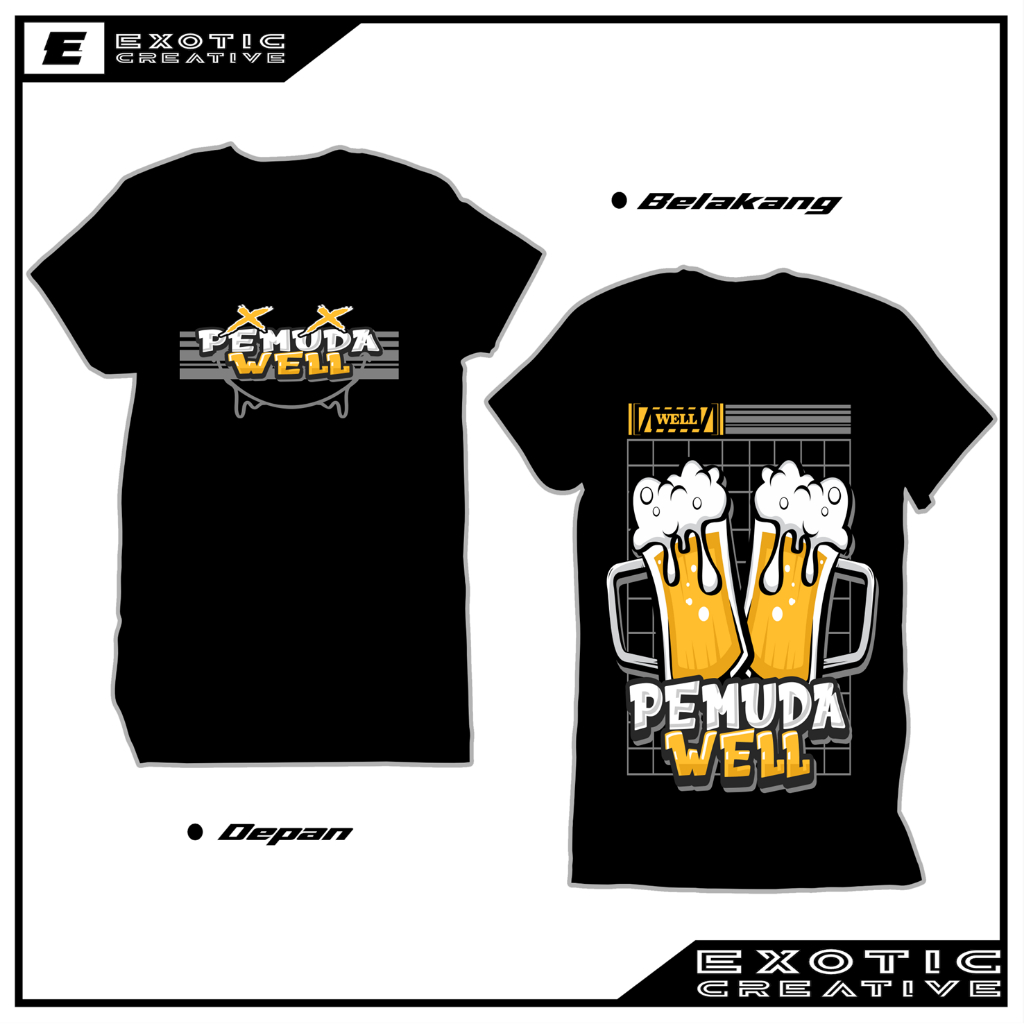 เสื้อยืด Distro Clothes Youth Well Bar Coffee Shop พรีเมี่ยมล่าสุดสําหรับเด็ก