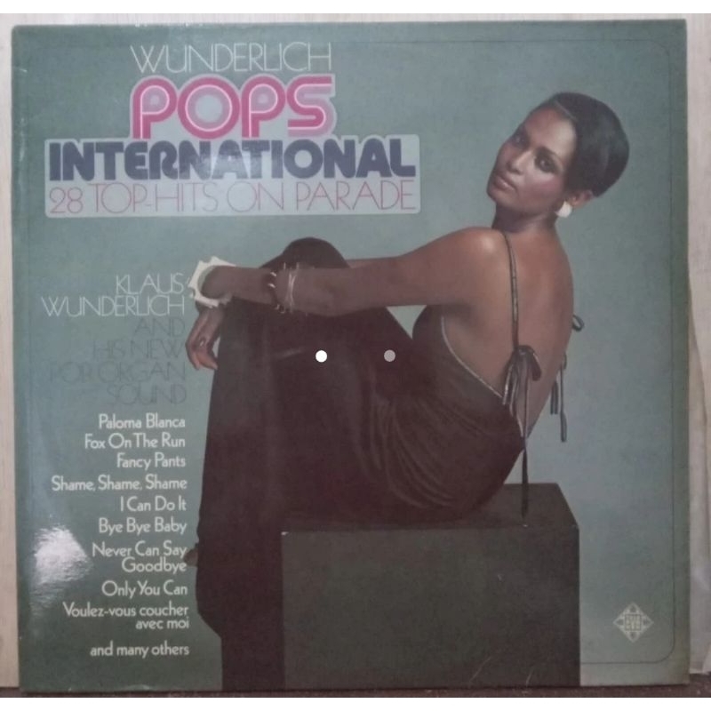 Hitam Vinyl LP 12 นิ้ว Wunderlich Pops International 28 Top Hits