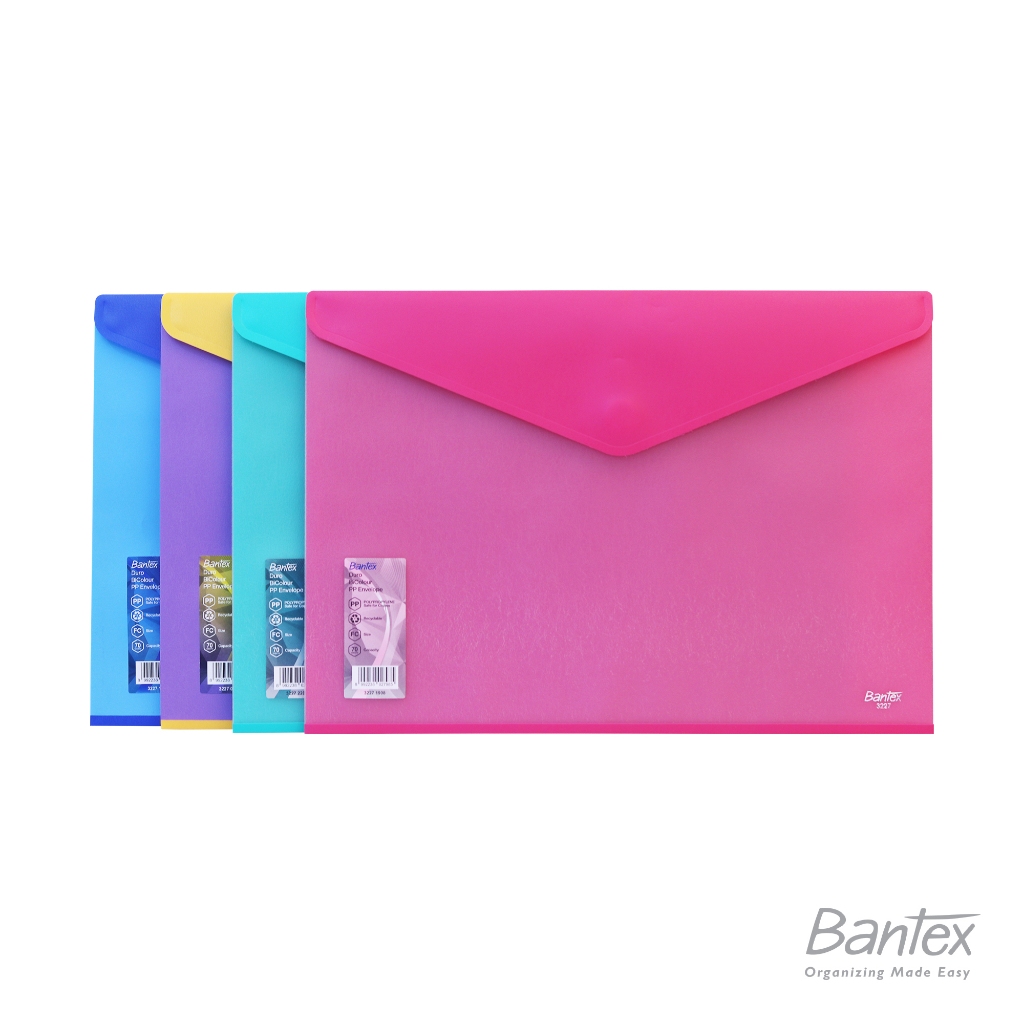 Bantex Duro Bi-Colour แฟ้มซองจดหมาย PP Folio FC - 3227