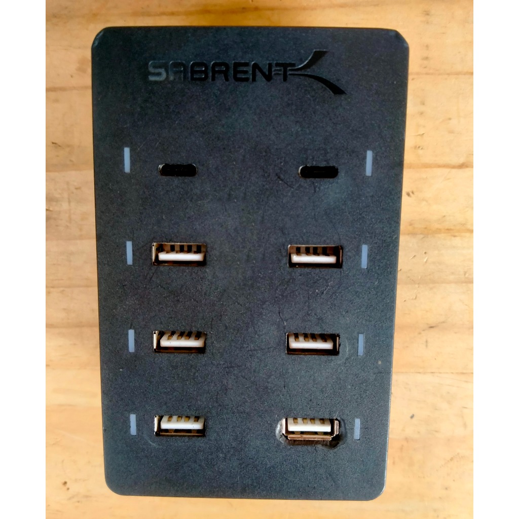 Sabrent 100 วัตต์ AX-ADPD 8 พอร์ต FAST CHARGER