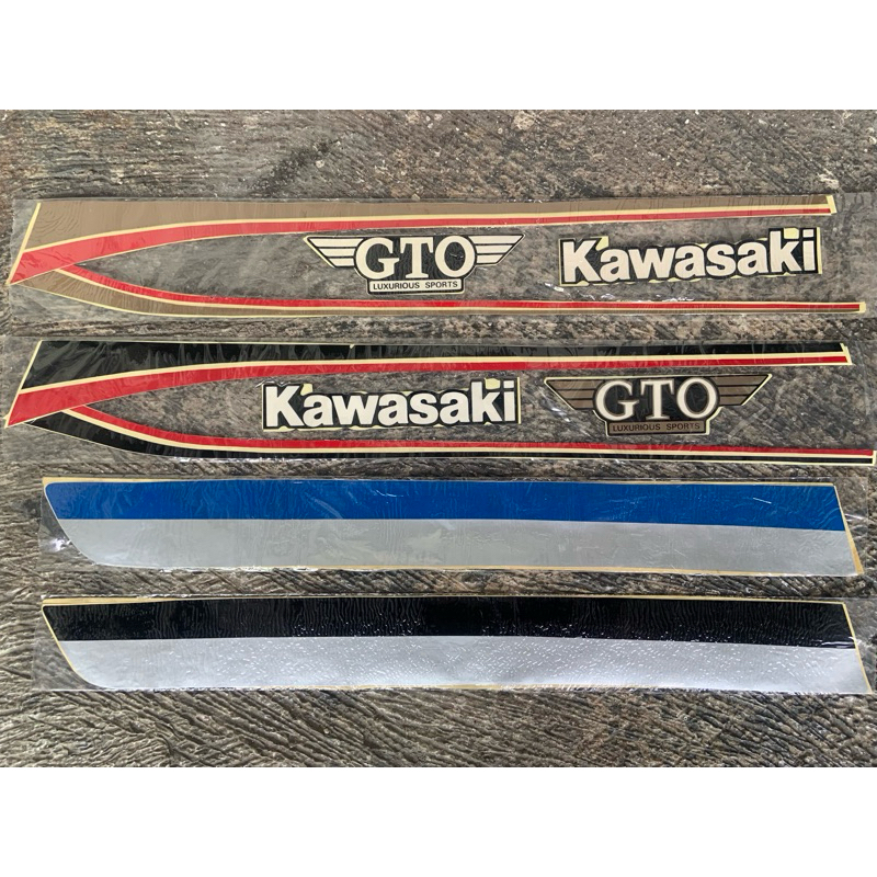 สติ๊กเกอร์ Kawasaki GTO Striping เป็นบังคับให้เคลือบเงา/ใส