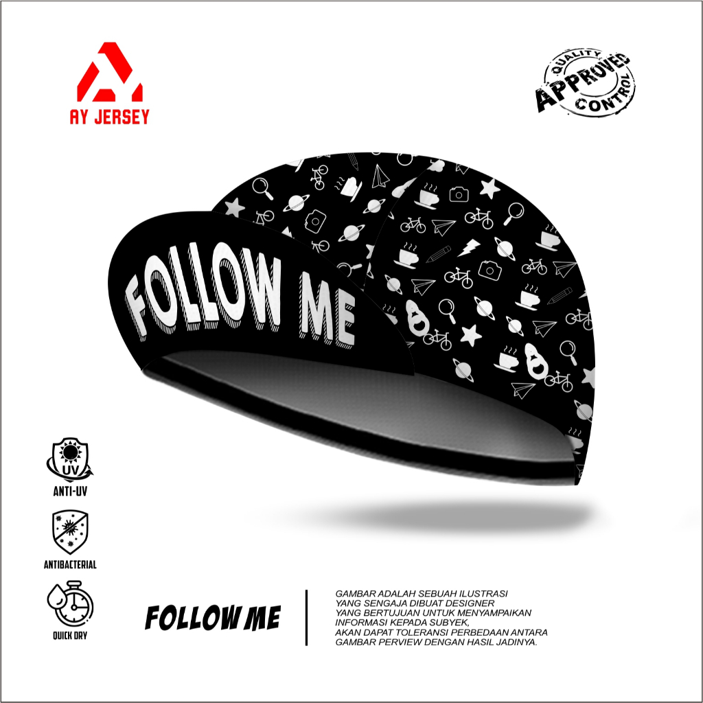 หมวกปั่นจักรยาน FOLLOW ME