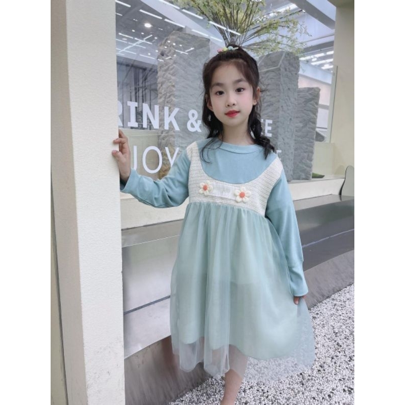 IMPORTED KOREAN CHILDRENS DRESS FOR GIRLS, 5-8 YEARS OLD, COOL, SOFT, PREMIUM.