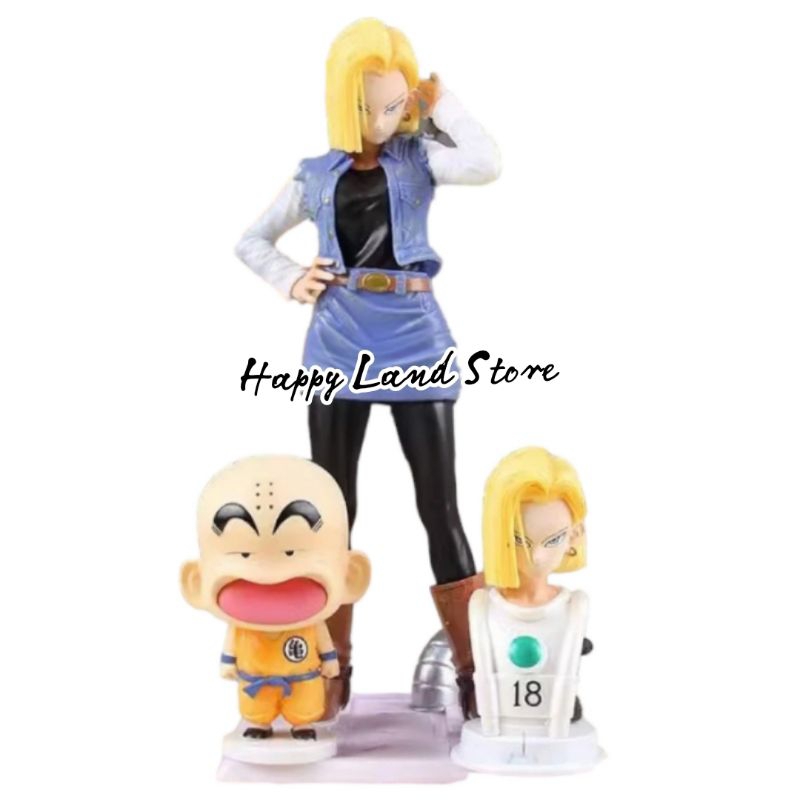Action Figure Anime Dragon Ball Courier Android 18 Collection Display