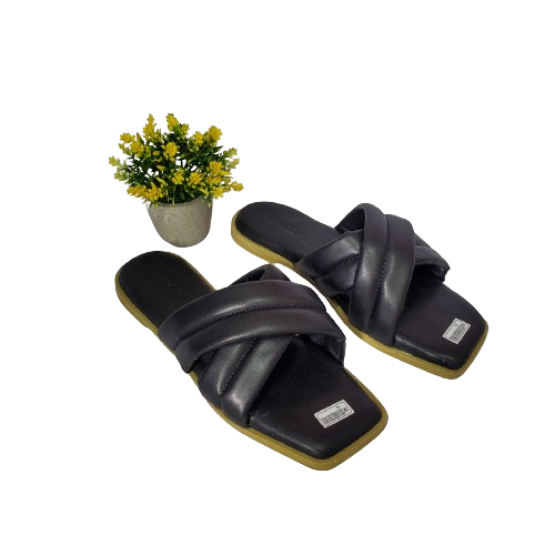 Haikalshoes SJ003 รองเท้าแตะผู้หญิงแบบสวม / รองเท้าแตะส้นแบนผู้หญิง