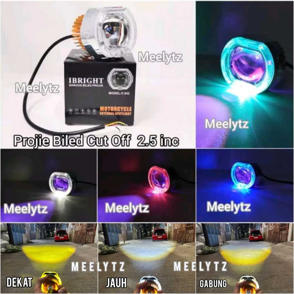 Ungu Ibright - Projie Bild Cut Off mini 2.5 INC Far Near 30watt กันน้ํา plus ปีศาจสีม่วง C943