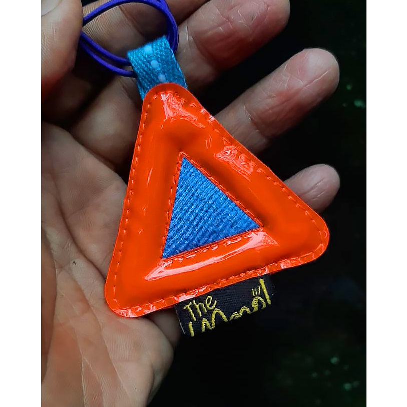 CAHAYA TRIANGLE REFLCTOR สําหรับจักรยานหรือตัวแยกสี / ตัวแยกแสง, การออกแบบ RAISED TICKNESS - ขนาดเล็ก - รูปที่ 3