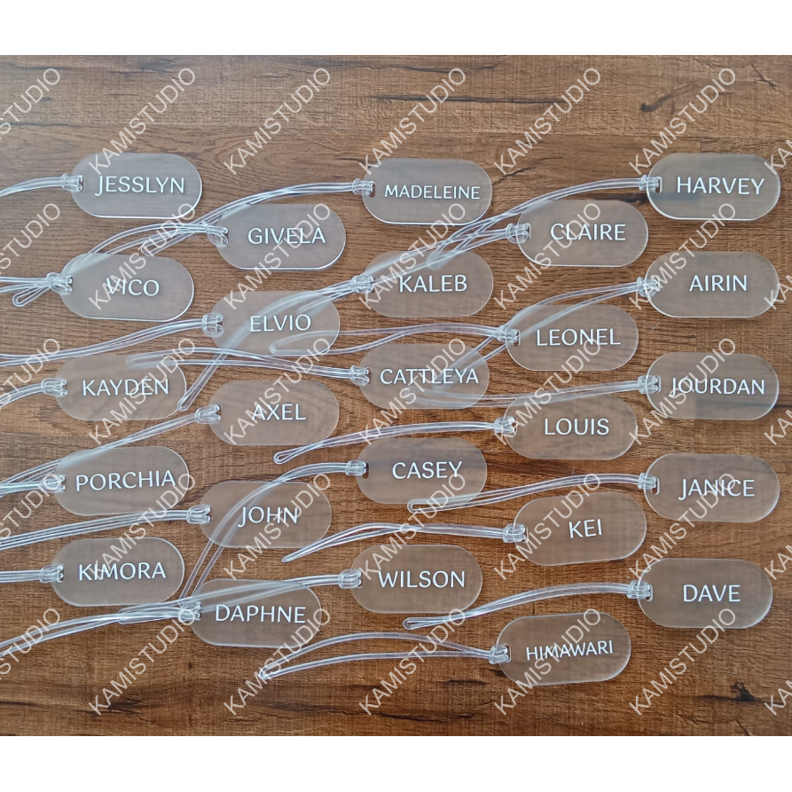 Gentang กระเป๋าเดินทางแท็ก SANDBLAST ใหม่ / CUSTOM NAME ENGRAVING BAG แขวน / CUSTOM NAMEcase แขวน / ฟรี NAME SUITcase แขวนของขวัญ / CUSTOM NAME / SIMPLE ACRYLICING / กระเป๋าสตางค์ / กระเป๋าสตางค์ / กระเช้า TAG / HANG TAG P