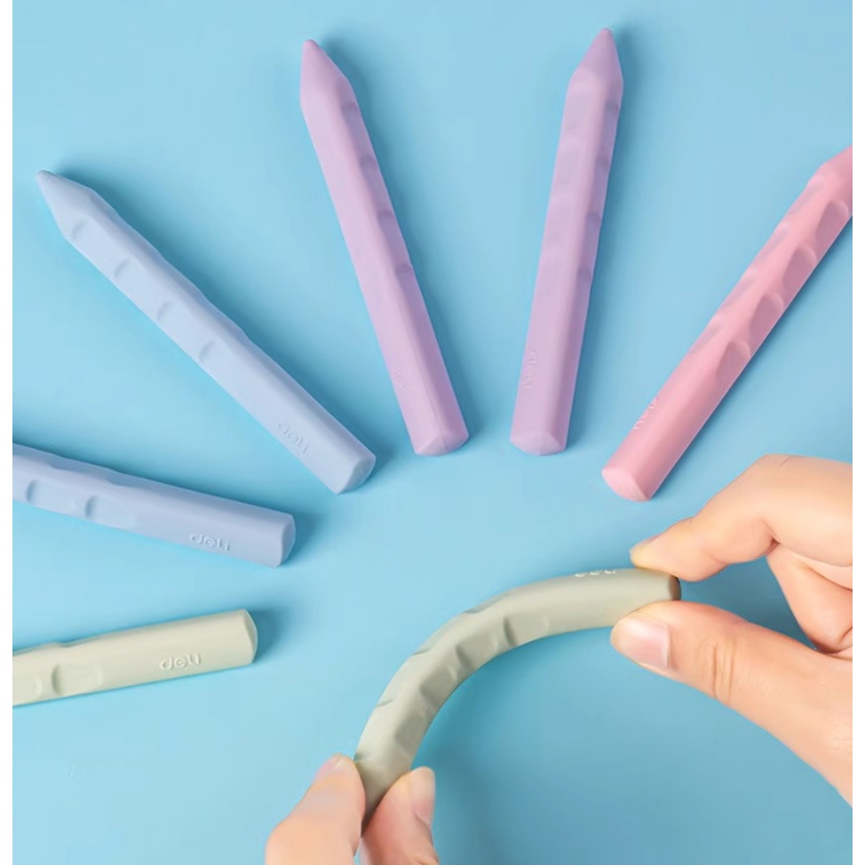 WW 396 สีพาสเทล Stick Hole Eraser CLEAN School Eraser