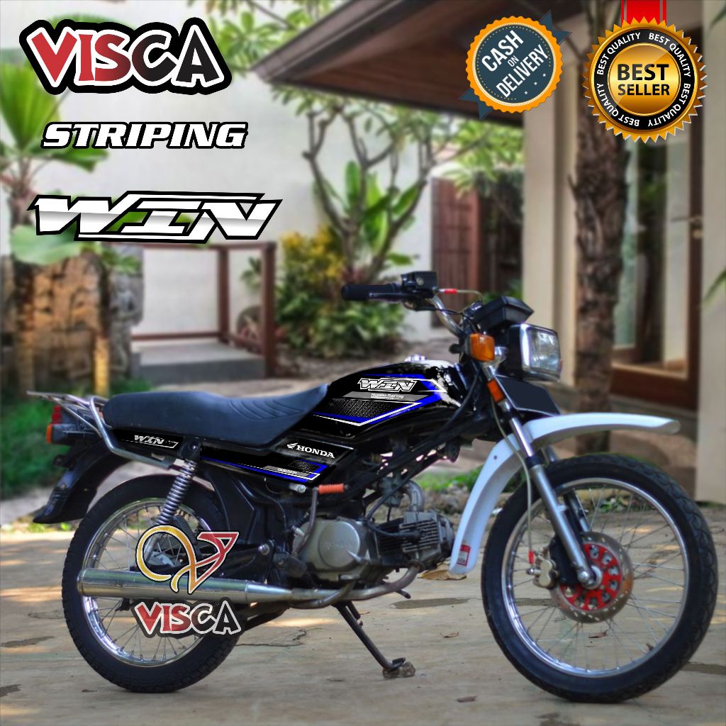 WIN 100 Striping ล่าสุด Variations WIN สติกเกอร์ WIN100 RACING Striping