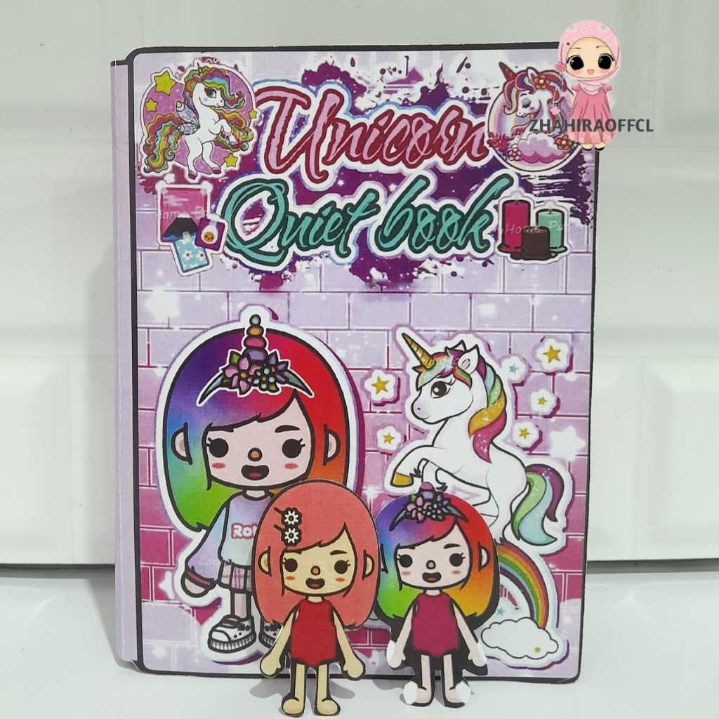 ของเล่นเด็กผู้หญิง ตุ๊กตากระดาษ toca boca toka baka unicorn pony toka Boka Rainbow Rainbow หนังสือยุ่งยาก