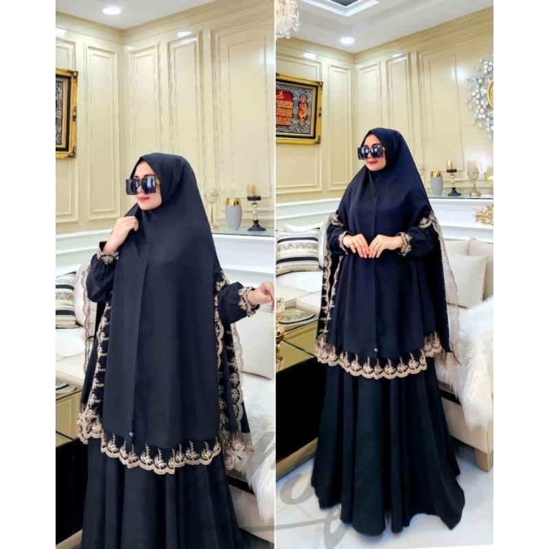 Ajwa SYARI Umrah GAMIS SET โดย Dannis HIJAB