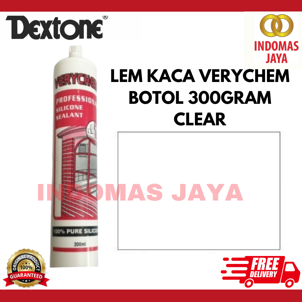 SILICONE GLUE SILICONE SEALANT VERERYCHEM AQUARIUM ขวดแก้ว - ใส