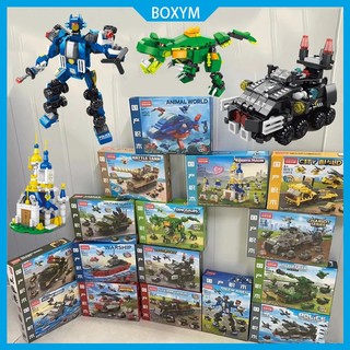 Polisi 6in1 Mainan Balok Susun DIY Set Mainan Brick Mainan Anak Laki-laki Partikel Kecil Building Blok