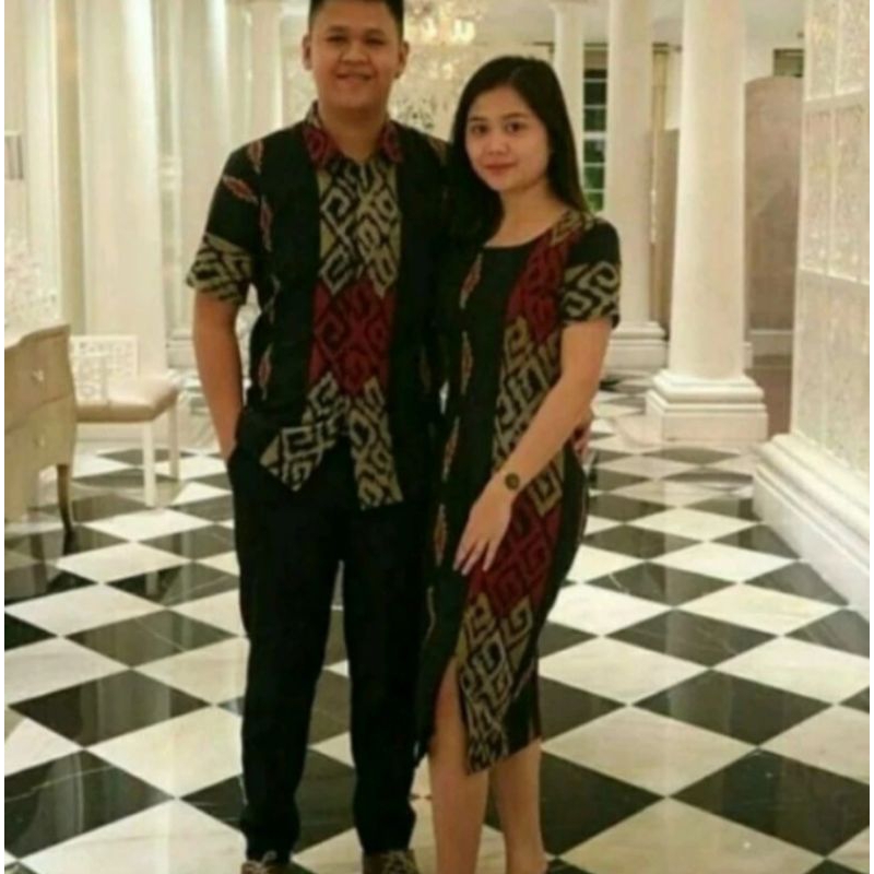 Kemeja COUPLE SET WOVEN CLOTHES COUPLE KONDANGAN DRESS BLUSHE WOVEN SHIRT PREMIUM QUALITY WOVEN