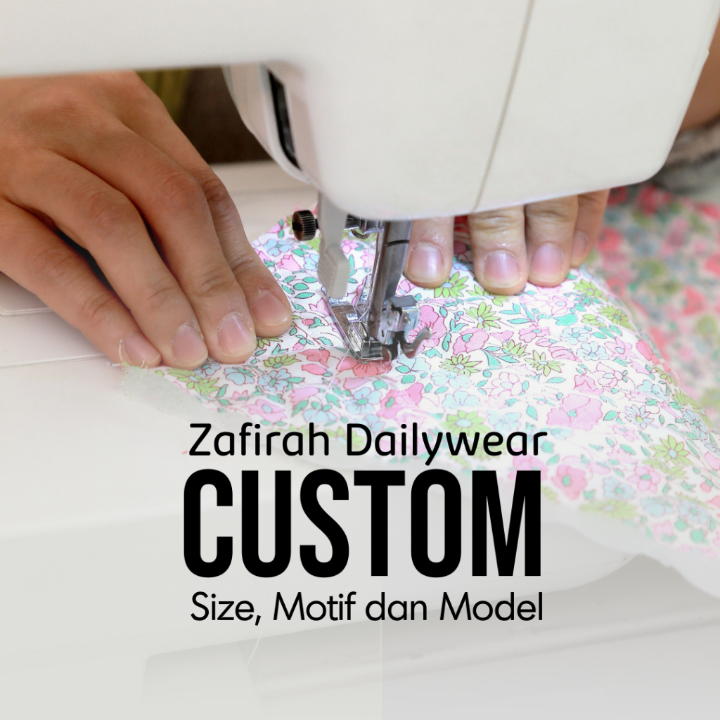 Gamis Dress Daster Pyjamas Home Dress Daily Wear Custom Zafirah Dailywear