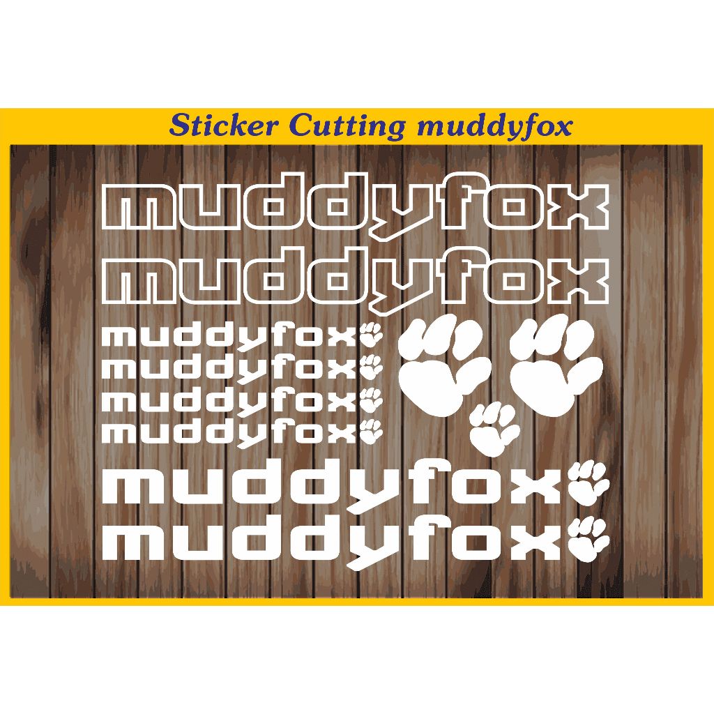 สติ๊กเกอร์ตัด MUDDYFOX สติ๊กเกอร์ชุดสติ๊กเกอร์รูปลอกจักรยาน BMX