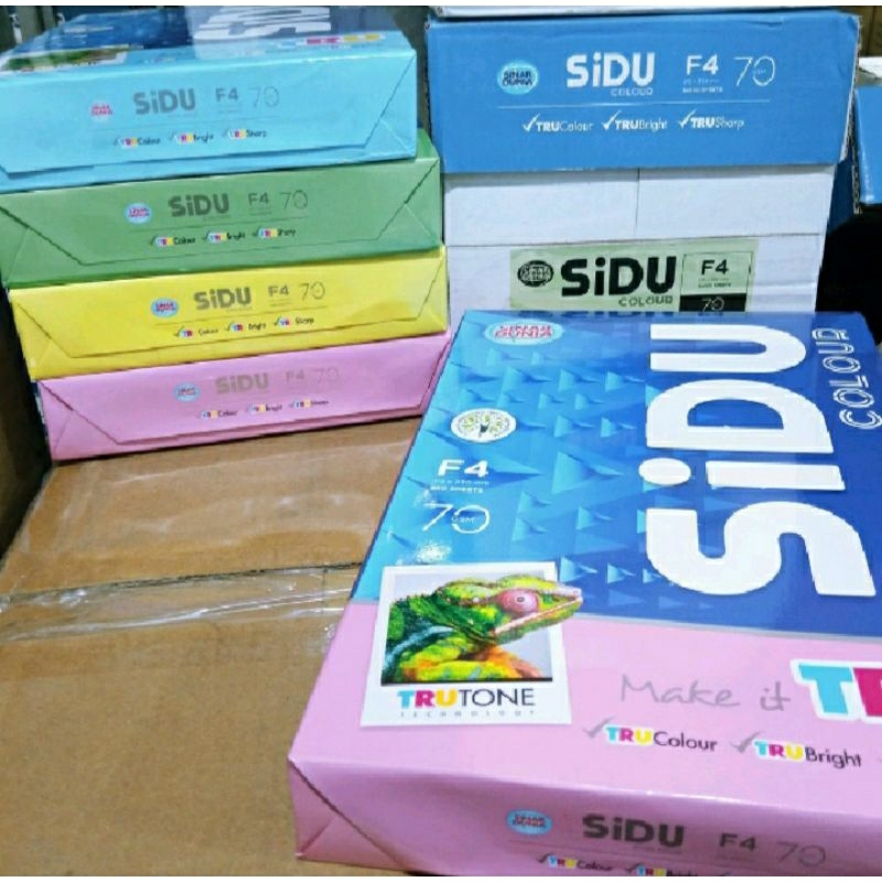 กระดาษ HVS สี A4 F4 70แกรม 50 แผ่น