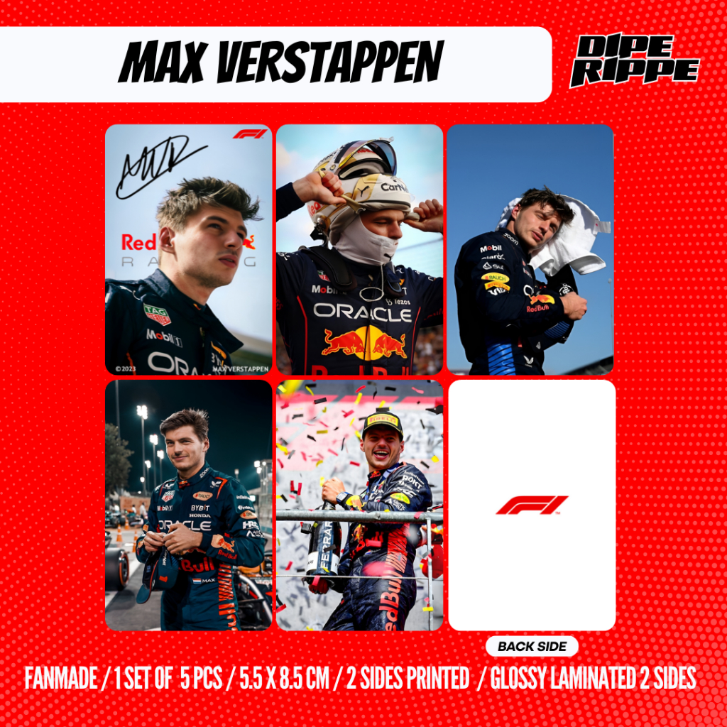 F1 - [1 ชุด CONTAINS 5 ชิ้น] MAX VERSTAPPEN RED BULL