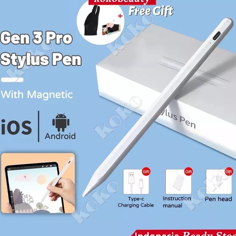 ปากกาสไตลัสผู ้ ขายในพื ้ นที ่ Universal Capacitive Stylus Touch สําหรับโทรศัพท ์ Apple Android