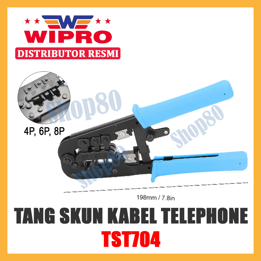 Wipro Tang Skun CRIMPING คีม CRIMPING Tool สายโทรศัพท์ 4P 6P 8P