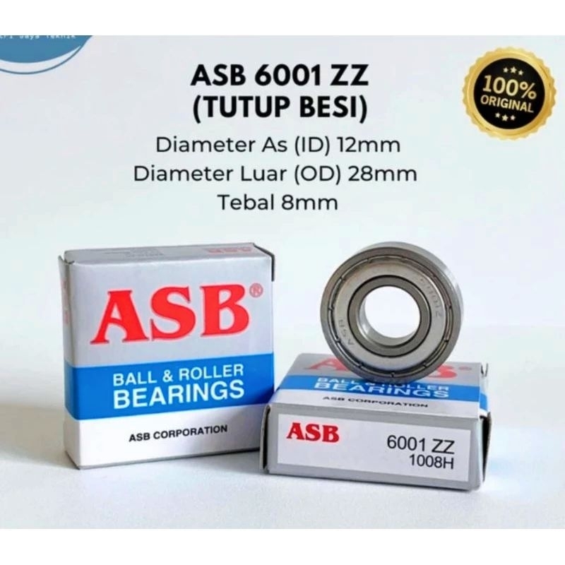 Lahar / Lakers Bearing NTN / ASB 6001zz 6001RS