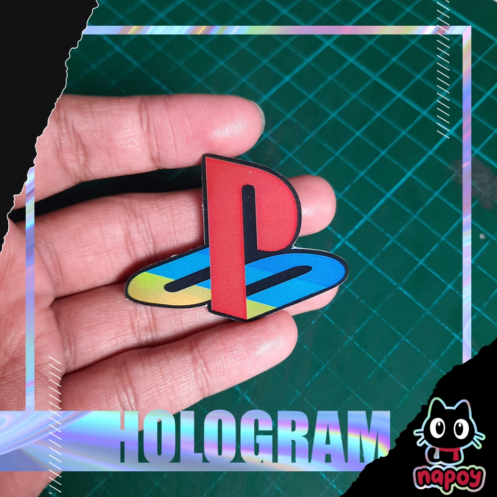 สติ๊กเกอร์โฮโลแกรมเกมโลโก้ Playstation