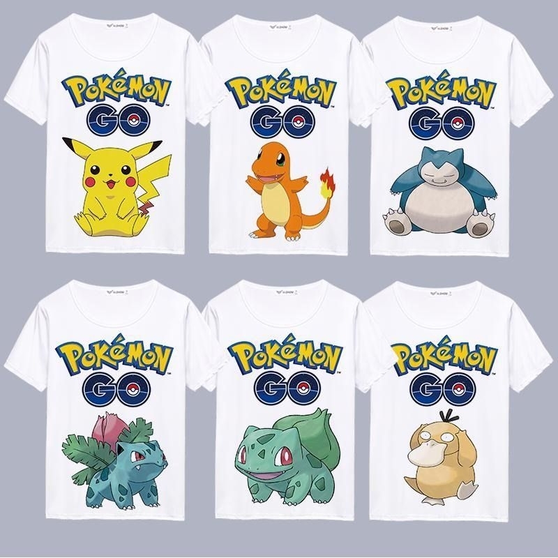 กระเป๋าเสื้อยืด*"MON GO CHARACTER FRIEND PIKA*CHU / BIRTHDAY / CUSTOM NAME