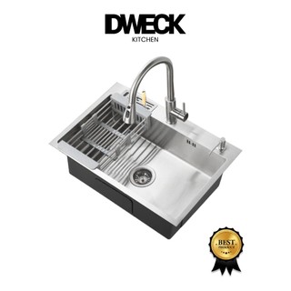 DWECK - Kitchen Sink Silver 1 bowl Medium Stainless Steel 304