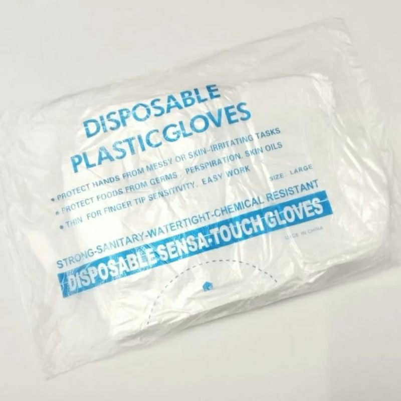 [100 LBR] ถุงมือพลาสติก DISPOSABLE