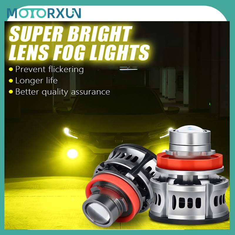 [คู่ 2] ไฟ LED สว่างมาก 50W H11 H8 H16FOGALAMP Mini Laser Car Projector PROJIE