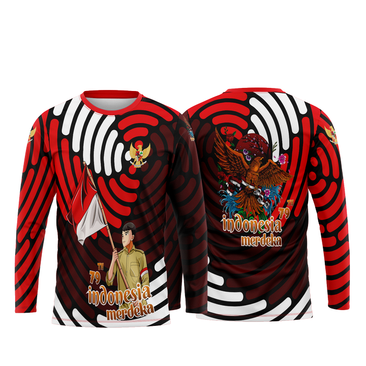 RI 79TH ANNIVERSARY CLOTHES INDONESIAN INDEPENDENCE AUGUST 2924 FULLPRINTING COOL SUBLIMIC ART7