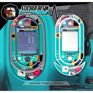FAZIO PANEL EMLEM/PANEL.5/RESIN STICKER/FAZZIO PANEL STICKER/MOTORCYCLE CLE STICKER/FAZIO 125 SPEEDOMETER PANEL/RESIN/RADISE