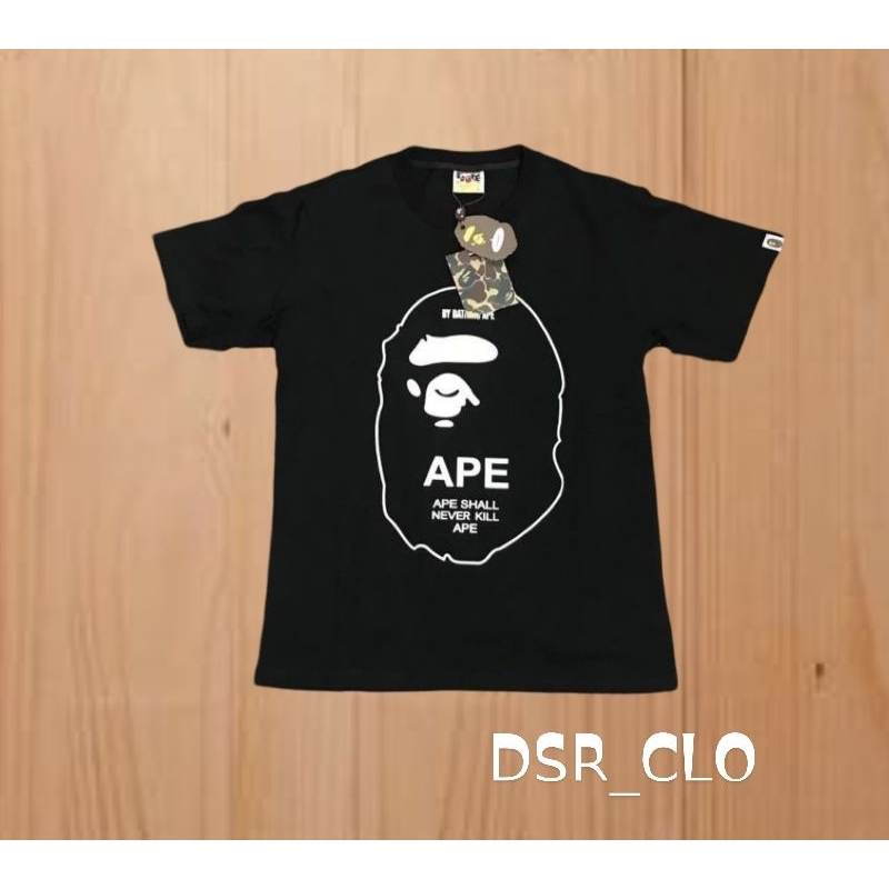 เสื้อยืด Bape Aape 22s Theme A Bhating Aape ชายและหญิง